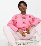 Native Youth Very Oversized Sweater In Mushrooms Knit-pink