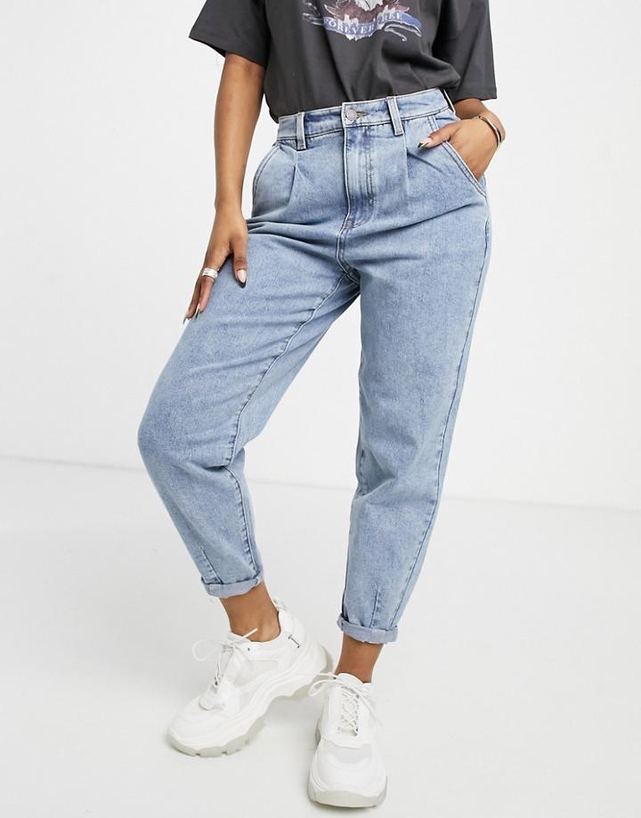 Object Roxanne High Waisted Jean In Light Blue-blues