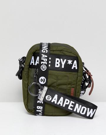 Aape By A Bathing Ape Flight Bag In Green - Green
