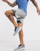 Nike Training Flex Stride 2-in-1 Shorts In Grey