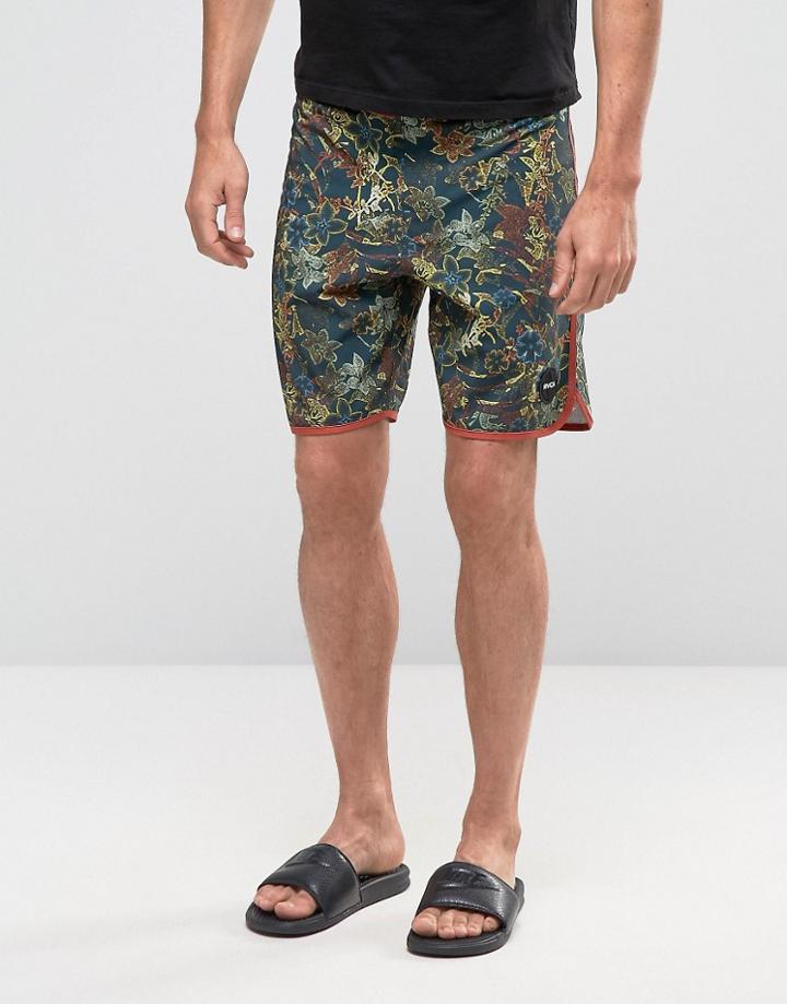 Rvca Fields Shorts - Brown