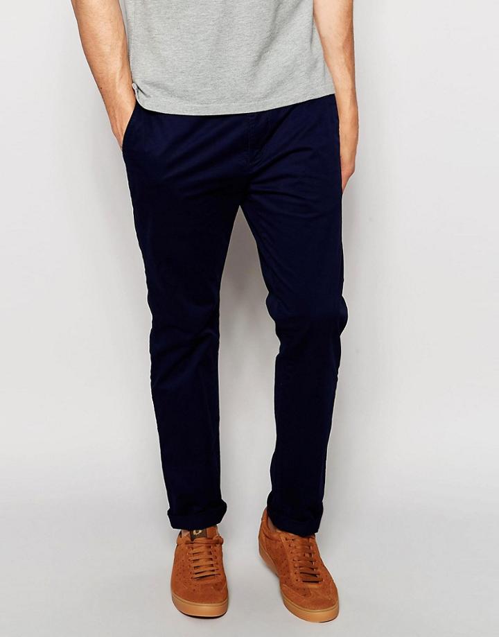 Esprit Chinos In Slim Fit - Navy