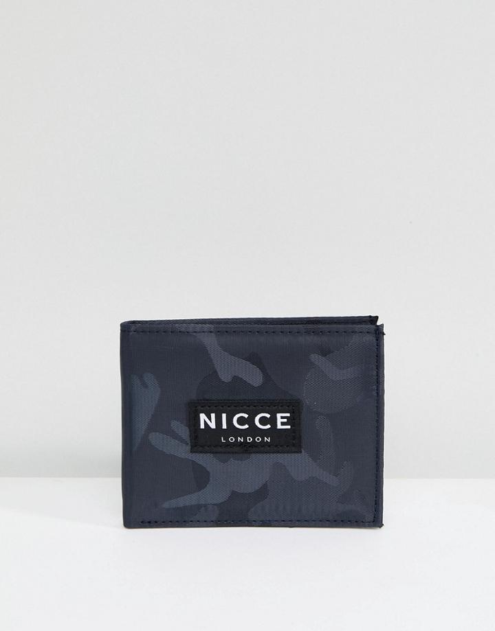 Nicce London Wallet In Camo - Black