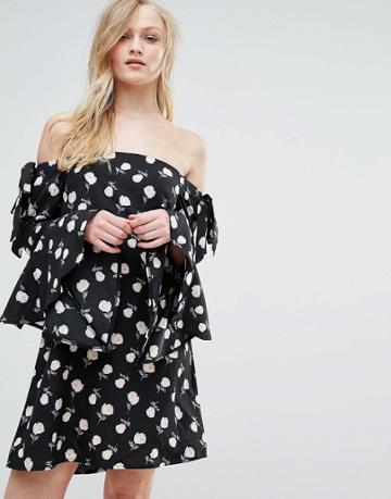Influence Bardot Dress - Black