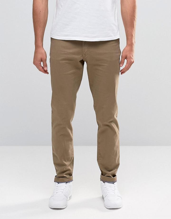 Jack & Jones Slim Fit Chino With Stretch - Dark Camel