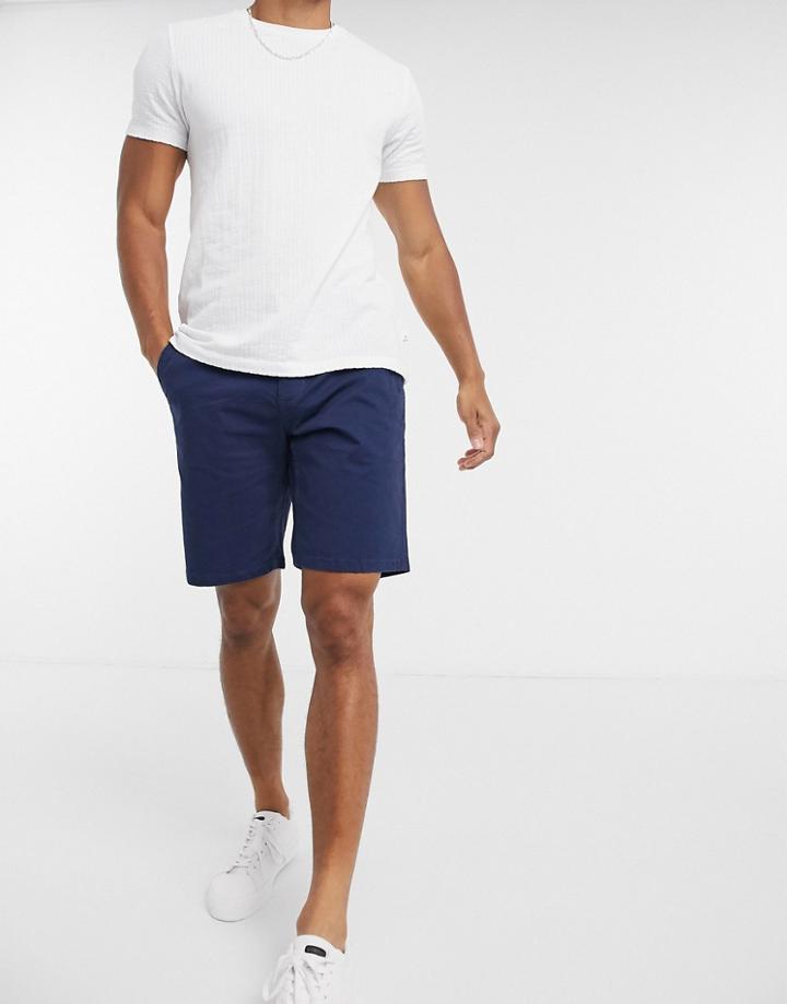 Only & Sons Slim Fit Chino Shorts In Blue-blues