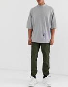 Asos Design Cargo Pants In Dark Green - Green