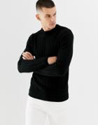 New Look Sweater With Sadle Sleeve In Black - Black