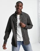 Polo Ralph Lauren Twill Check Shirt Custom Regular Fit In Black