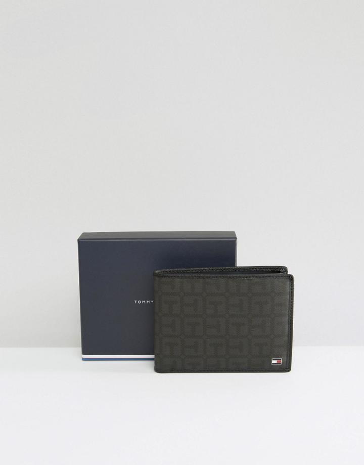 Tommy Hilfiger Logo Wallet With Coint Pocket - Black
