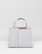Ted Baker Smooth Leather Tote Bag - Gray