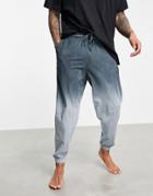 Asos Design Oversized Lounge Sweatpants In Dip Dye-multi