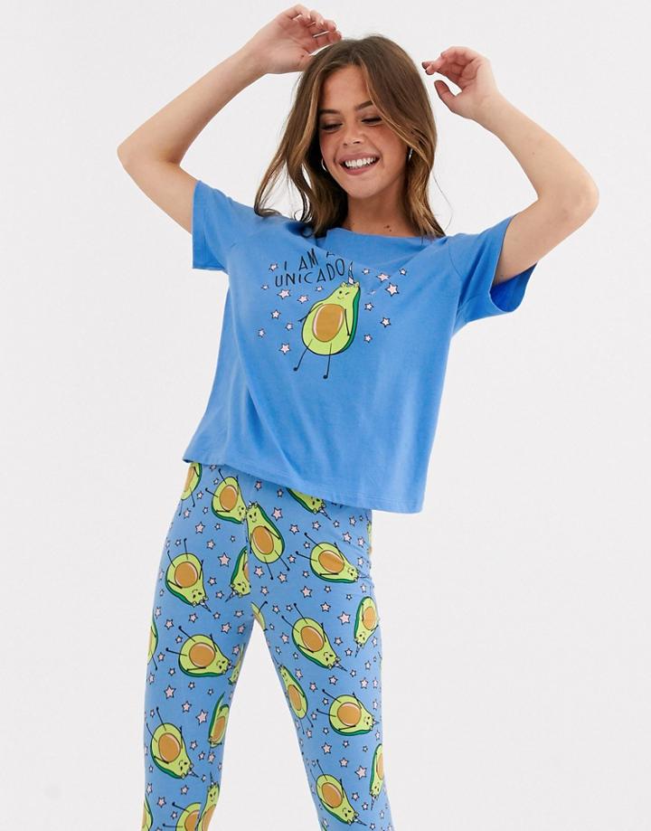 Asos Design I'm A Unicardo Tee & Legging Pyjama Set