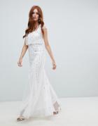 Amelia Rose 2-in-1 Embellished Wedding Dress In Ivory - White