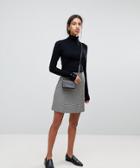Selected Femme Check Mini Skirt-multi