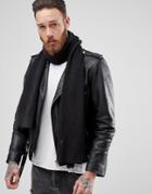 Allsaints Trias Scarf In Black - Black