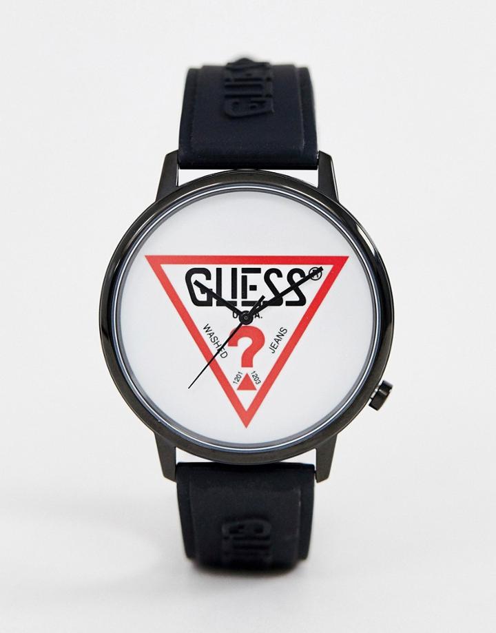 Guess V1003m1 Hollywood Silicone Watch - Black