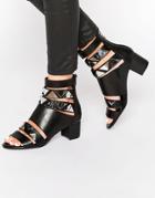 Eeight Tabitha Strappy Heeled Sandals - Black