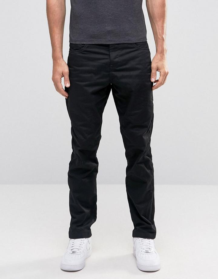 Jack & Jones Anti Fit Jeans With Engineered Detail In Coated Black - Black