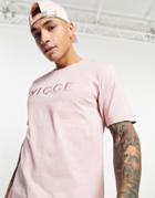 Nicce Mercury T-shirt In Soft Pink