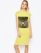 Cheap Monday Capsule Dress With Hypnotise Print - Yellow