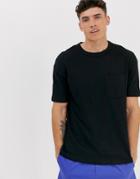 Jack & Jones Core Over Sized Pocket Logo T-shirt In Black
