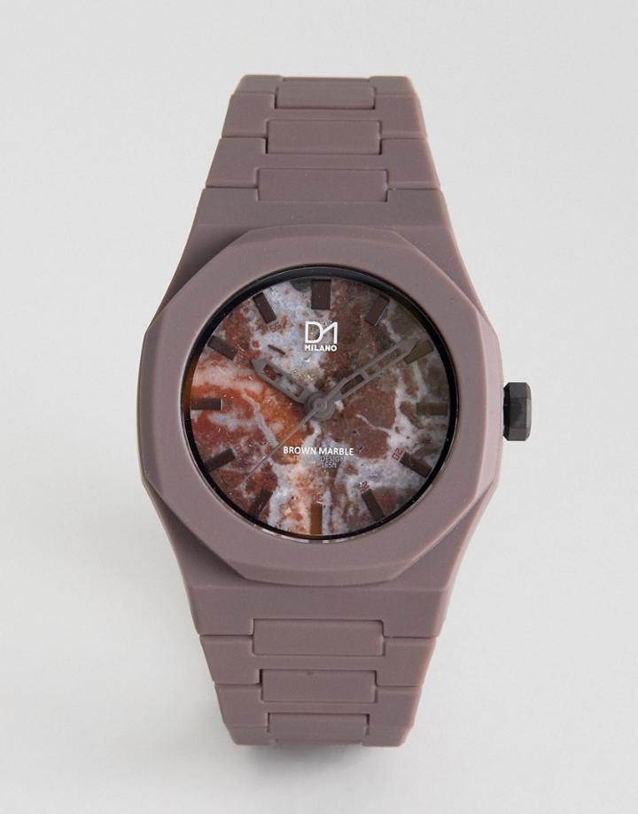 D1 Milano Khaki Marble Watch - Green