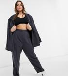 Collusion Plus Balloon Leg Pants In Charcoal-grey