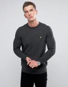 Lyle & Scott Cable Knit Sweater Charcoal - Gray