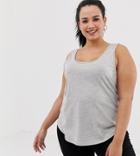 Asos Design Curve Ultimate Tank In Gray