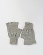 Asos Fingerless Gloves In Gray Marl - Gray