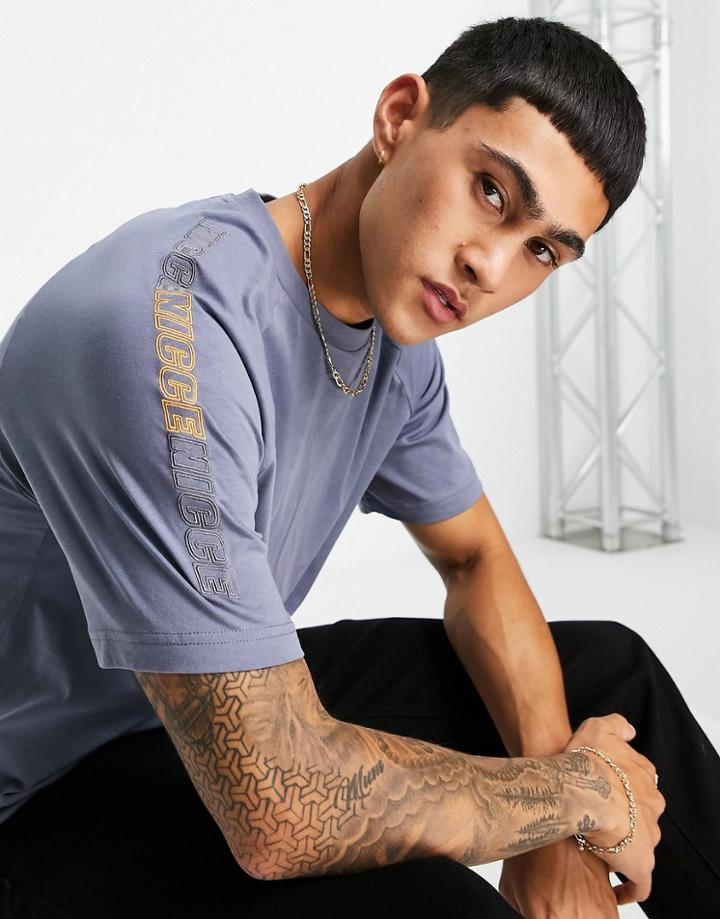 Nicce Syrah T-shirt In Blue-blues