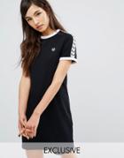 Fred Perry Archive Taped Ringer T-shirt Dress - Black