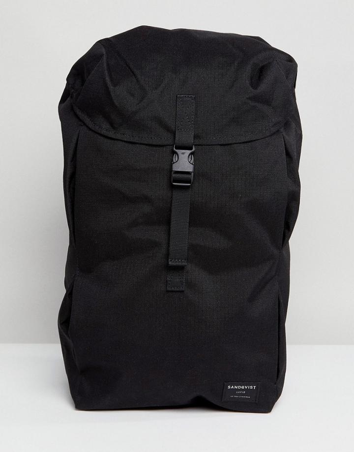 Sandqvist Ivan Cordura Backpack In Black - Black