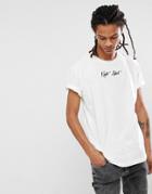 Night Addict Embroidered Logo T-shirt - White