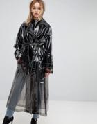 Asos Clear Trench - Gray