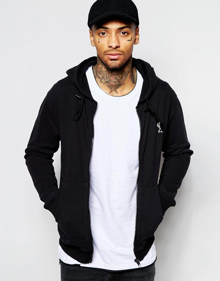 Religion Zip Up Hoodie - Black