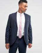 Jack & Jones Premium Slim Suit Jacket In Texture-navy