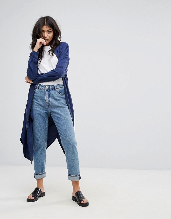 Native Youth Longline Bomber - Blue