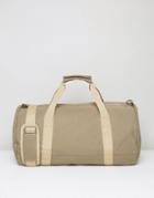 Mi-pac Canvas Duffel Bag In Khaki - Green