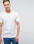 Redefined Rebel T-shirt In Multi Stripe - White