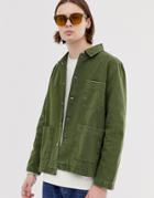 Weekday Generic Jacket In Khaki-green