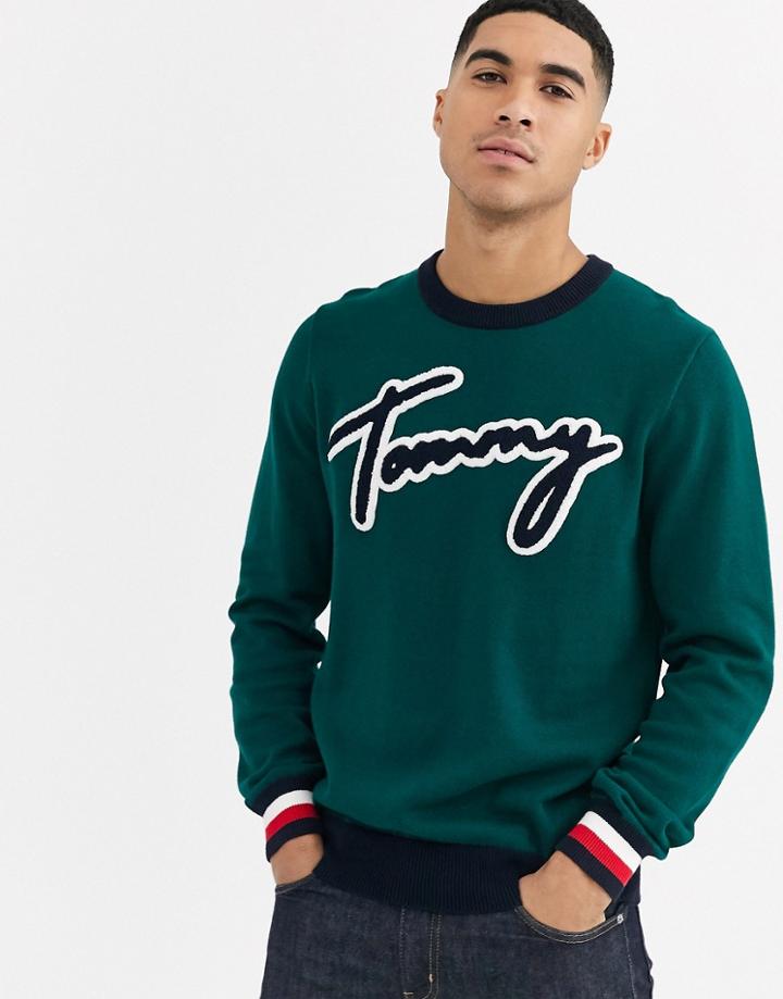 Tommy Hilfiger Lawson Knit Sweater In Green