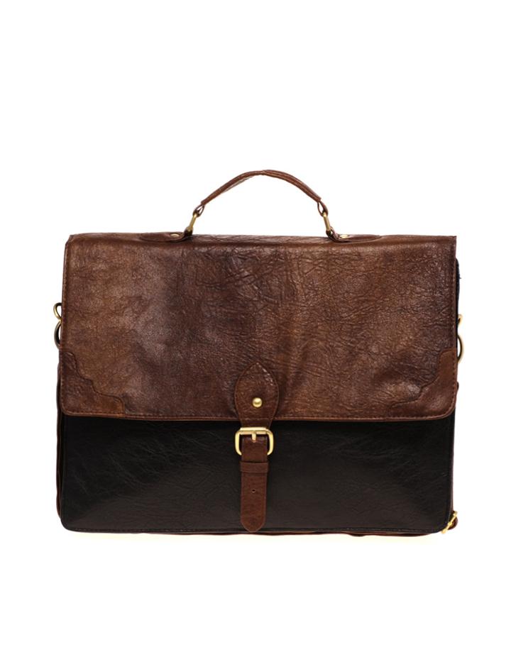 Asos Contrast Smart Retro Satchel