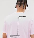 Asos Design Tall Relaxed T-shirt With Back Text Print - Pink
