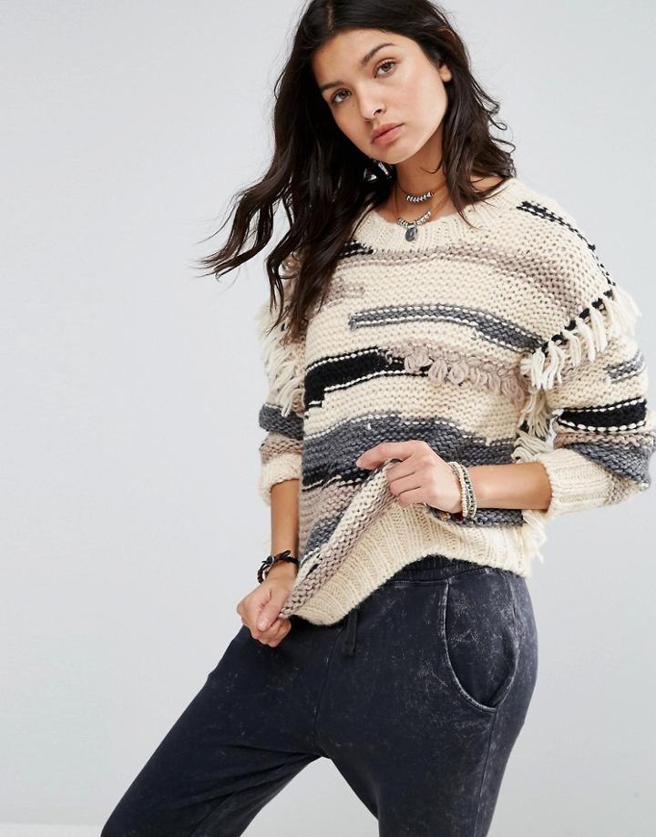 Rip Curl Cameo Fringe Sweater - Multi