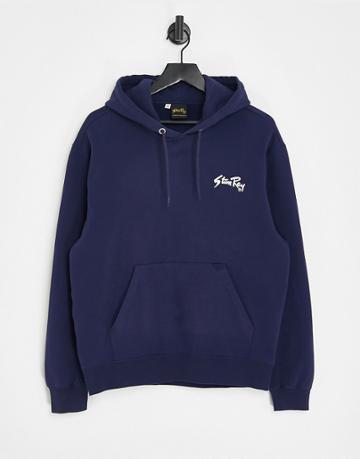 Stan Ray Logo Hoodie In Navy