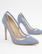 Asos Design Paphos Pointed Heels - Blue