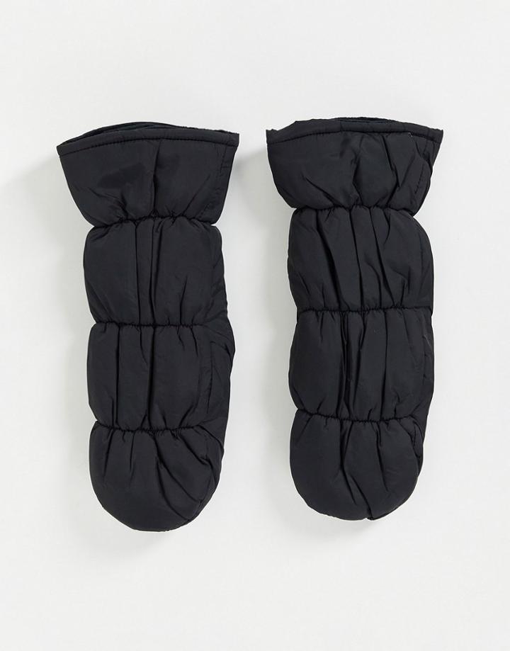 Urbancode Padded Mittens In Black