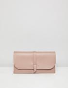 Paul Costelloe Real Leather Tab Evelope Purse - Pink